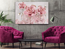 Obraz Pozlátené ruže na mramore 1819